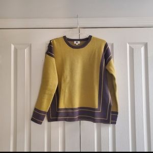 YAL Like New Square fit Long Sleeve Heavyweight Sweater shoulder detail - size L